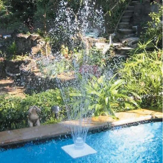 Pool Central 11.8" Floating 3 Tier Grecian Swimming Pool Fountain White {5}