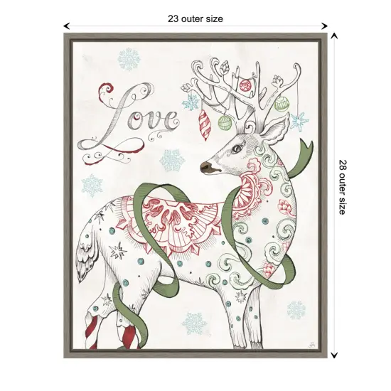 Christmas Season V by Daphne Brissonnet Canvas Art Framed {3}