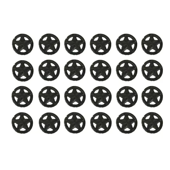 Set of 24 Rustic Brown Cast Iron Western Star Drawer Pulls Knobs {1}