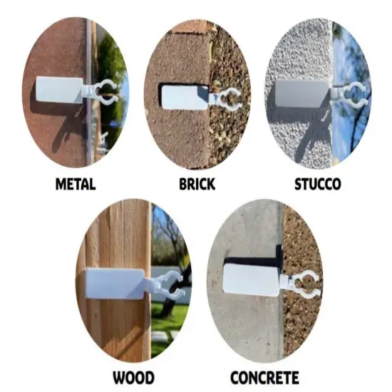 Simple Living 25ct Anywhere Outdoor Sticky Adhesive Clips Clear {5}