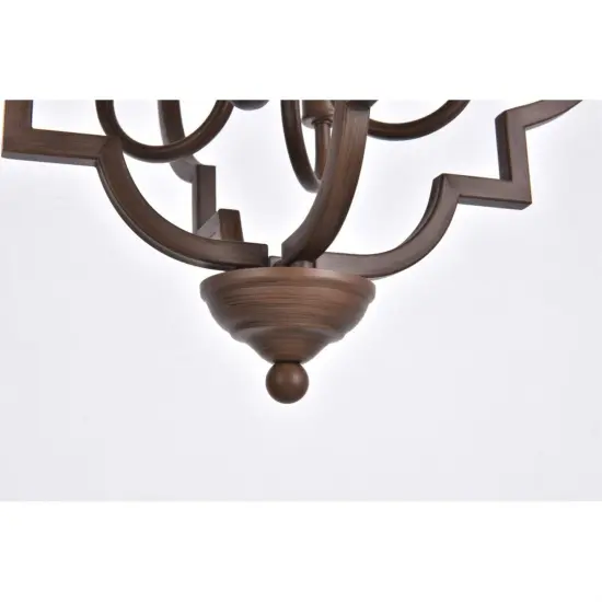 Sandara 4 lights pendant in weathered oak {4}