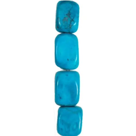 6 Packs of Howlite Turquoise Nugget Beads Pack of 10 {1}