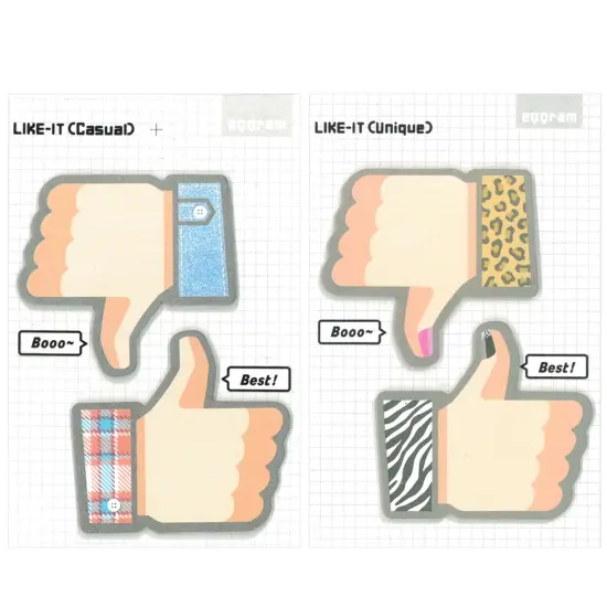 Wrapables Thumbs Up Thumbs Down Sticky Notes (Set of 2) {1}