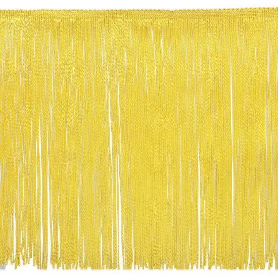 5 Yards of 12" Chainette Fringe Trim | 5 yard cut Yellow {1}