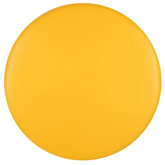 Emma and Oliver 18x24 Large Soft Seating Flexible Circle Backless Chair for Classrooms/Common Area Yellow {6}