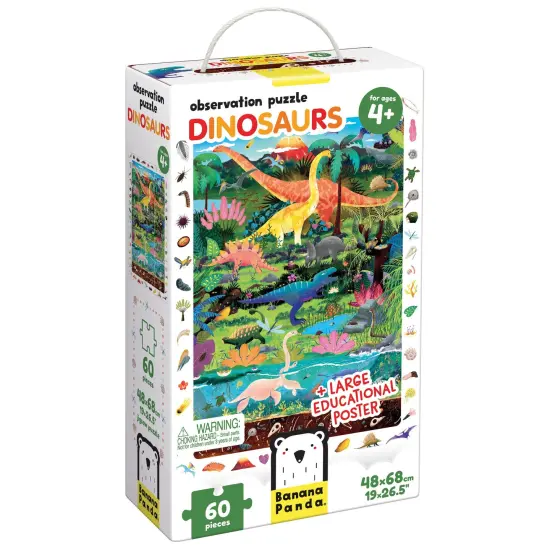 Observation Puzzle Dinosaurs, Age 4+ {1}
