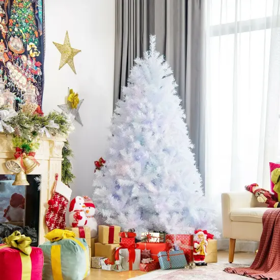 Iridescent Tinsel Artificial Christmas Tree {6}