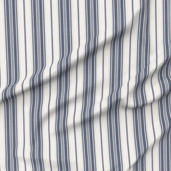 Various Fabrics by the Yard or Fat Quarter Ticking Stripe Elegant Neutral Traditional Medium Scale Custom Printed Fabric by Spoonflower {6}