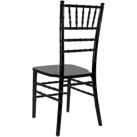Emma and Oliver Wood Chiavari Chair Black {3}
