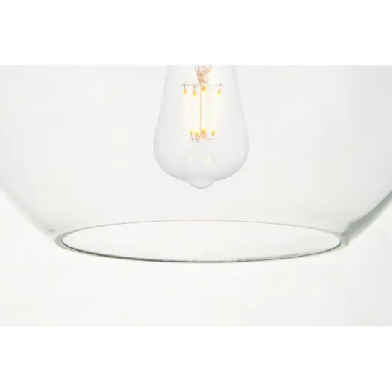Baxter 5 Lights Brass Pendant With Clear Glass {4}