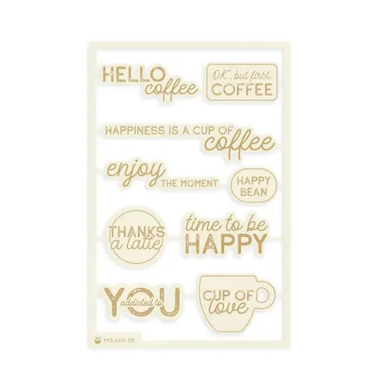 Coffee Break Light Chipboard Embellishments 4"X6" 10/Pkg {2}