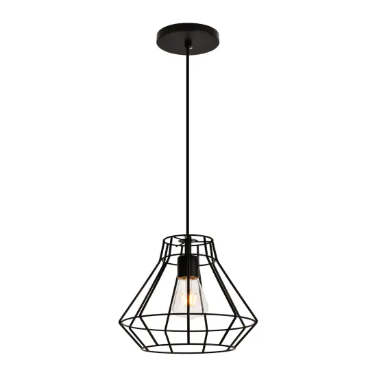 Jago Collection Pendant D9.1 H12.3 Lt:1 Black Finish {6}