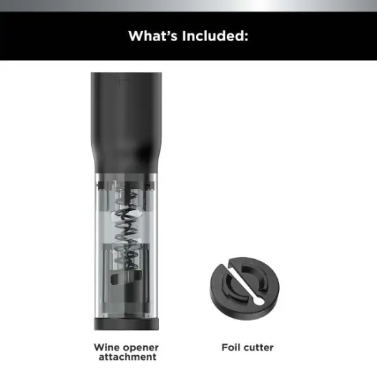 BLACK+DECKER Kitchen Wand Wine Opener Attachment (BCKM101WN) {3}