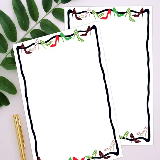 Great Papers! Dancing Heels Holiday Letterhead, Invitations and Announcements, Printer Friendly 8.5" x 11", 80 Pack {3}