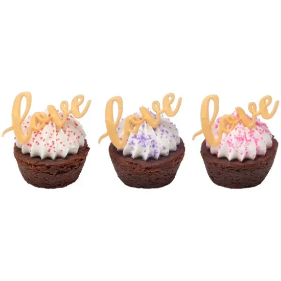 Gold Love Cupcake Layon 12ct {3}