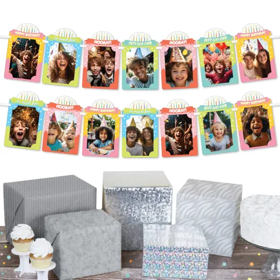 Big Dot of Happiness Party Time - DIY Happy Birthday Party Decor - Picture Display - Photo Banner {3}