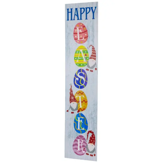 Northlight Gnome Happy Easter Porch Board Sign - 35.75" Blue {5}