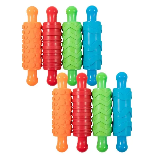 Paint and Clay Texture Rollers - 4 Per Set - 2 Sets {1}