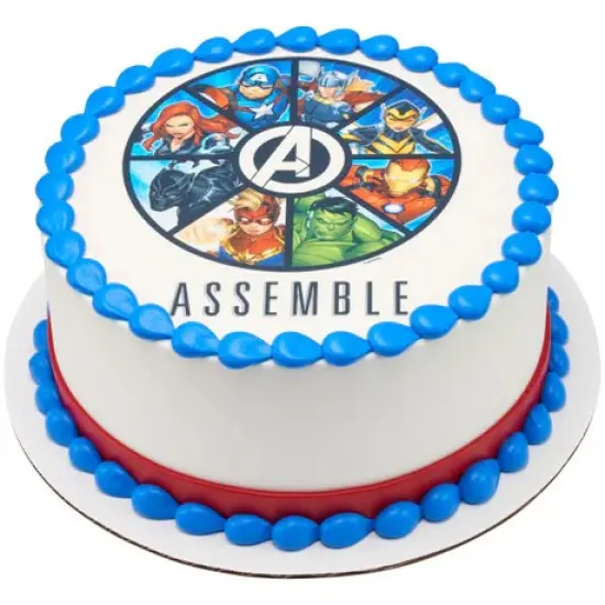 Marvel Avengers Assemble Edible Cake Image PhotoCake {3}