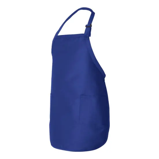 Q-Tees&reg; Full-Length Apron with Pockets Black {6}