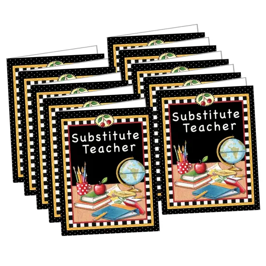 Mary Engelbreit Substitute Teacher Pocket Folder, Pack of 10 {1}