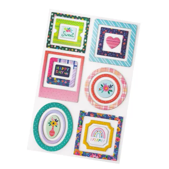 Paige Evans Blooming Wild Chipboard Mini Frames-18/Pkg {3}