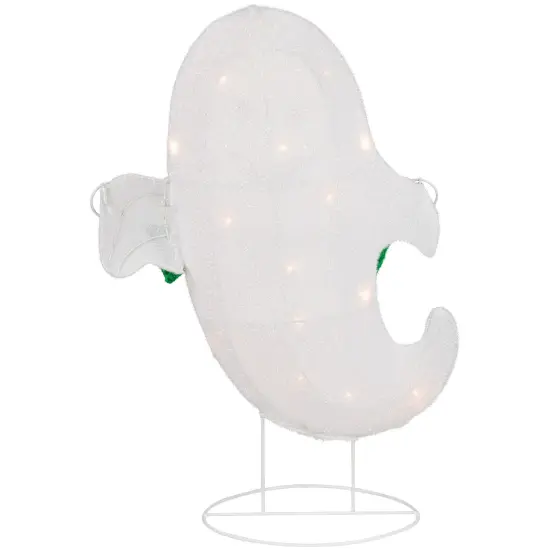 Northlight LED Ghost with "Boo" Banner Halloween Yard Decoration - 25" - Warm White Lights {7}