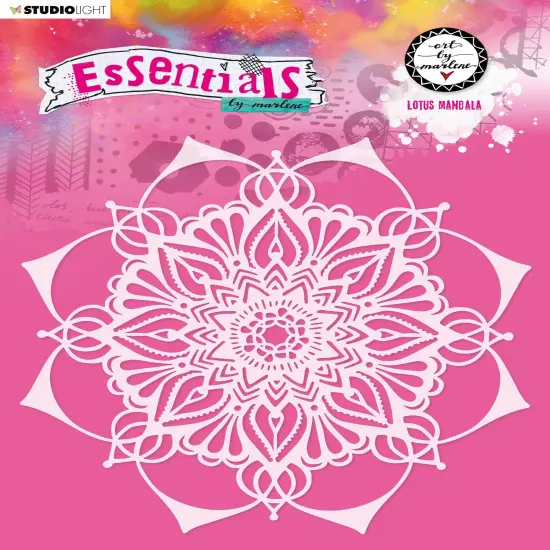Art By Marlene Essentials 7.87"X7.87" Stencil-Nr. 72, Lovely Mandala {1}