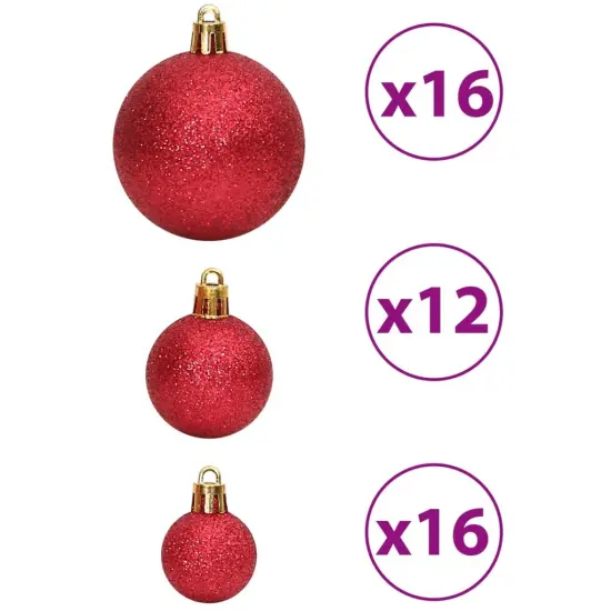 Christmas Baubles 100 pcs1.2" / 1.6" / 2.4" Wine Red {5}