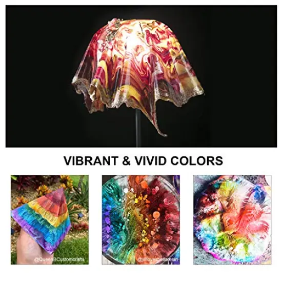 Alcohol Ink for Epoxy Resin LET'S RESIN Concentrated Alcohol Ink Set, 26 Vibrant Colors Alcohol-Based Resin Ink,Alcohol Paint Resin Dye for Resin Art, Tumblers, Resin Epoxy(Each 0.35oz) {2}