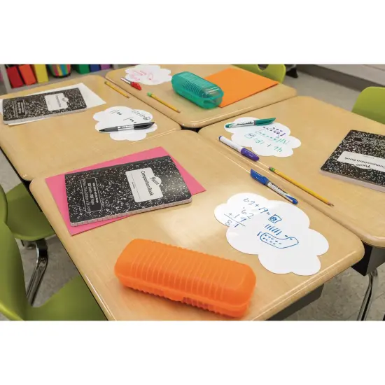 Self-Stick Dry Erase Clouds, White, 7" x 10", 10 Count {5}