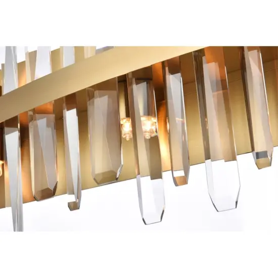 Serena 30 inch crystal bath sconce in satin gold {4}