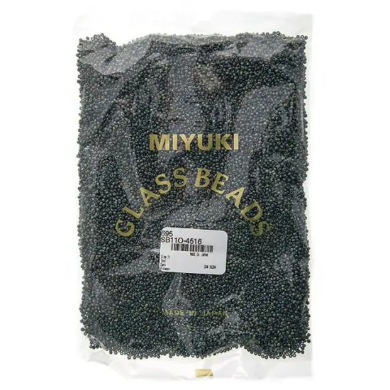 Miyuki 250g Opaque Picasso Round Rocailles Seed Beads, 11/0 Dark Teal #4516 {3}