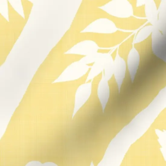 Various Fabrics by the Yard or Fat Quarter Chinoiserie Butter Yellow Cream Floral Flower Silhouette Timeless Grandmillenial Custom Printed Fabric by Spoonflower {7}