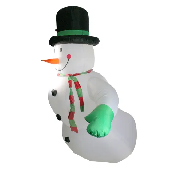 Northlight LED Lighted Inflatable Snowman Outdoor Christmas Decoration - 8' White {3}