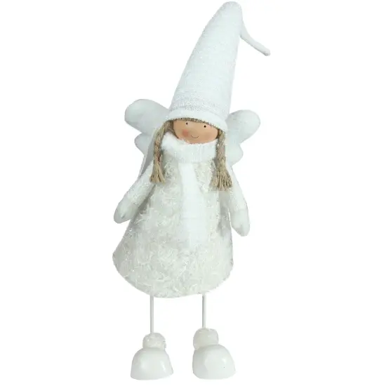Northlight Bobble Girl Angel Christmas Figurine - 26.75" - White {1}