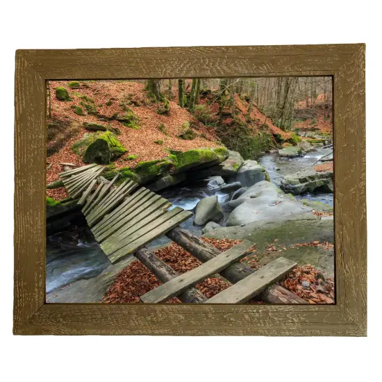 Rustic Farmhouse Standard 6 in. x 6 in. Tabletop Reclaimed Wood Picture Frame Brown {4}