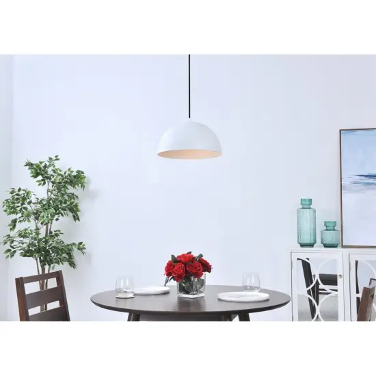 Forte 1 light White Pendant {2}