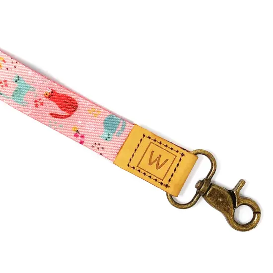 Wrapables Lanyard Keychain and ID Badge Holder Pink Kitty {2}