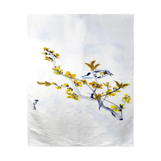 Betsy Drake Forsythia & Bird Beach Towel Multicolor {1}