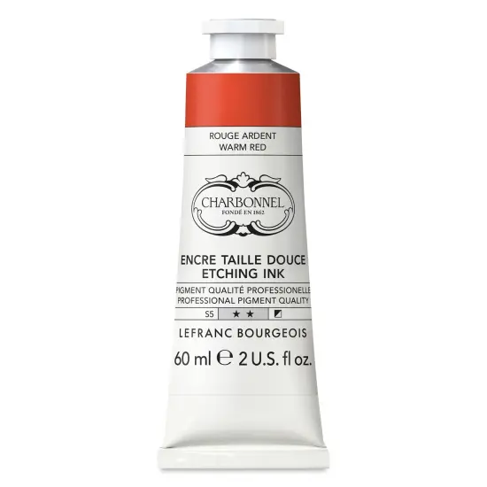 Charbonnel Etching Ink - Warm Red, 60 ml {1}