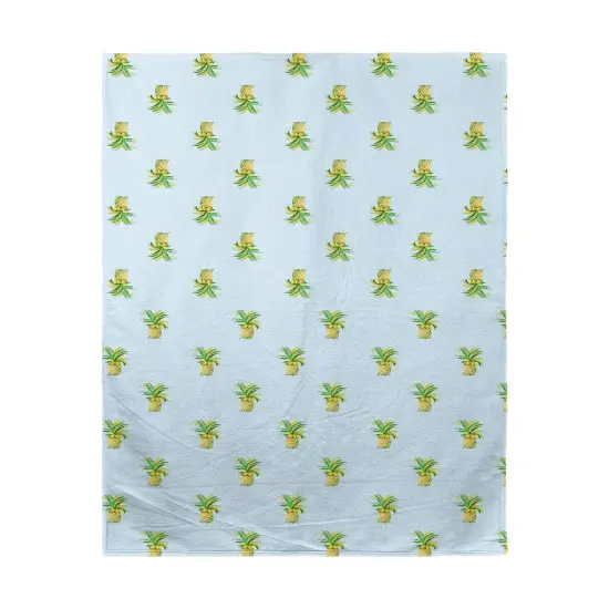 Betsy Drake Pineapple Blue Multi Beach Towel Multicolor {1}