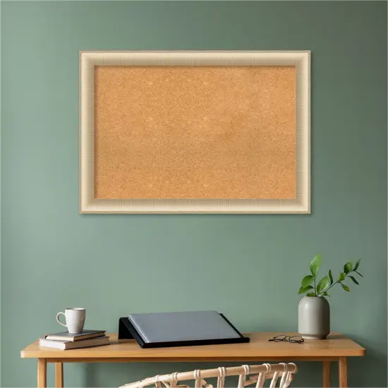 Elegant Framed Corkboard, Natural Cork Elegant Honey {5}
