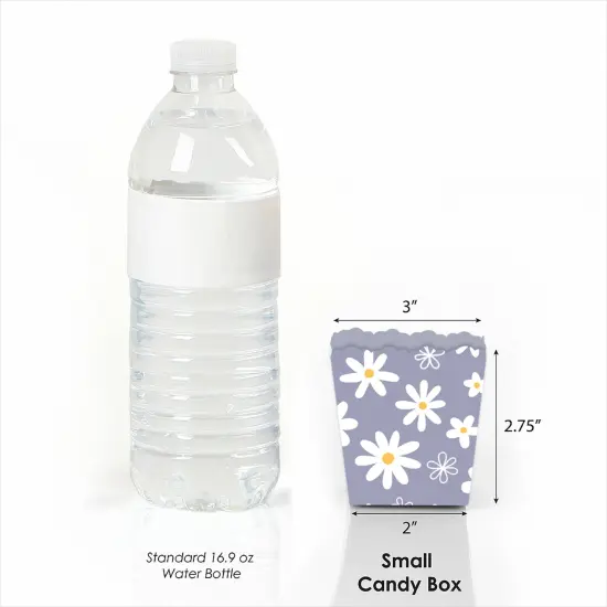 Big Dot of Happiness Purple Daisy Flowers - Party Mini Favor Boxes - Floral Party Treat Candy Boxes - Set of 12 {4}