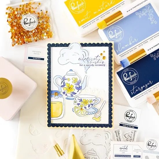 Pinkfresh Studio Die Set-Get Well Soon {4}