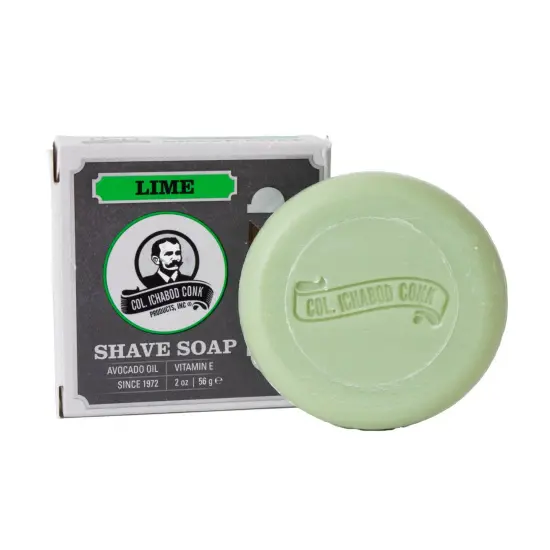 Col Conk Lime Shaving Soap - Traditional Glycerine Lime Scented Shave Soap Bar {3}