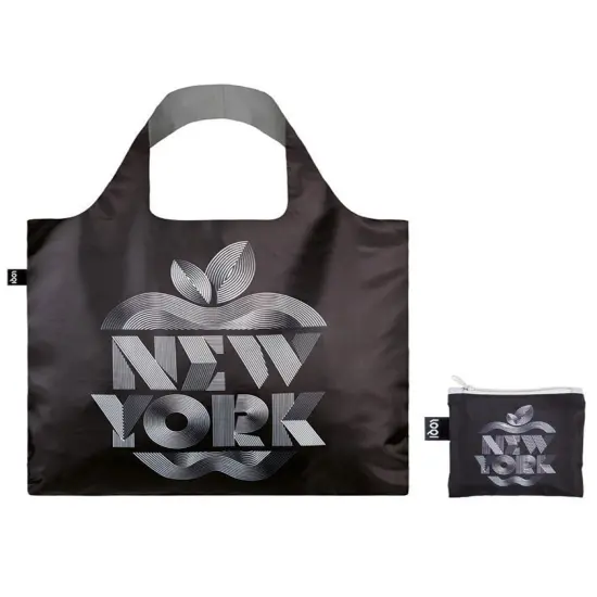 LOQI Alex Trochut Reusable Shopping Bag, One Size, New York {1}