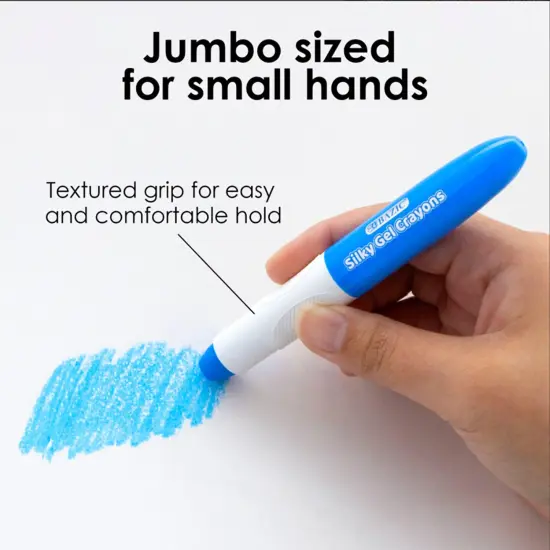 Washable Jumbo Silky Gel Crayons, 12 Per Pack, 3 Packs {4}
