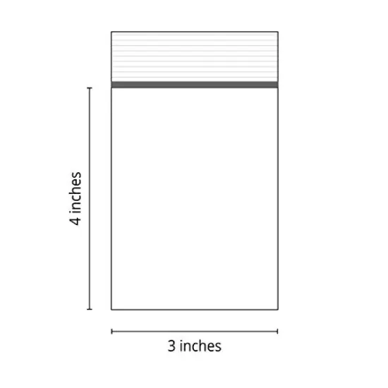Clear Plastic Reclosable Zipper Bags 3x4 (Package of 100) {4}