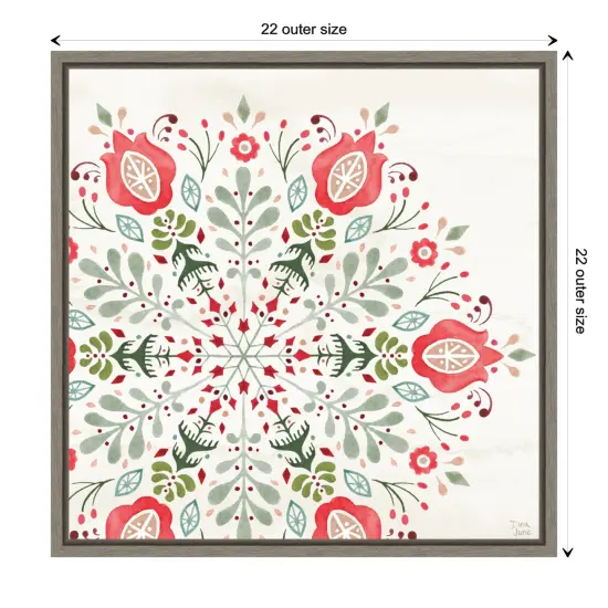 Festive Season VIII by Dina June Canvas Art Framed {3}